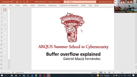 Thumbnail for entry Practical buffer overflow (Prof. Gabriel Maciá-Fernández)