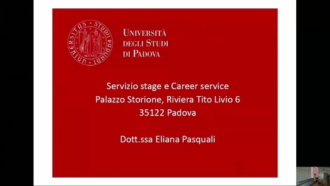 Thumbnail for entry Open Day A.A. 2018/2019 - Presentazione del servizio Tirocini - a cura della  Dott.ssa Pasquali