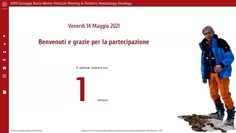 Thumbnail for entry XXVII Giuseppe Basso Winter-InterLab Meeting in Pediatric Hematology Oncology - 14 Maggio 2021
