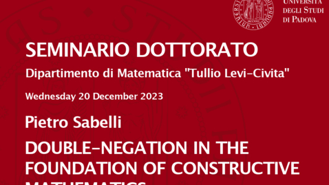 Thumbnail for entry Seminario Dottorato 2023/24 - Pietro Sabelli (20.12.2023)