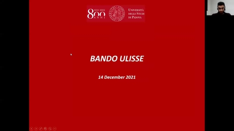Thumbnail for Presentazione Bando Ulisse 2022/2023 ITA-ENG