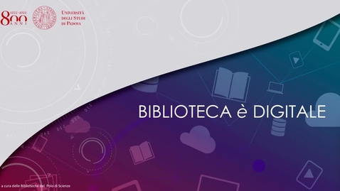 Thumbnail for BIBLIOTECA è DIGITALE