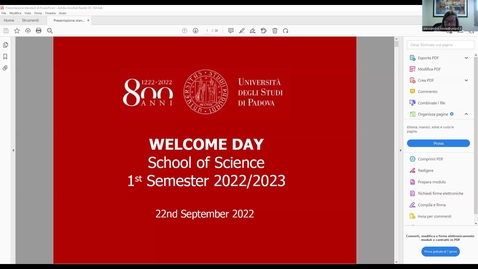 Thumbnail for Welcome days_School of Science (22/09/2022)