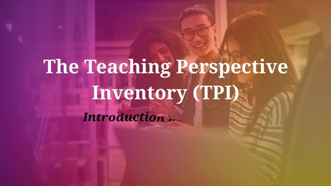 Thumbnail for TPI Part 1 (Innovative Teaching)