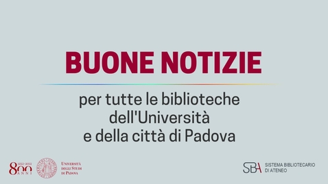 Thumbnail for GalileoDiscovery: il  nuovo strumento di ricerca bibliografica