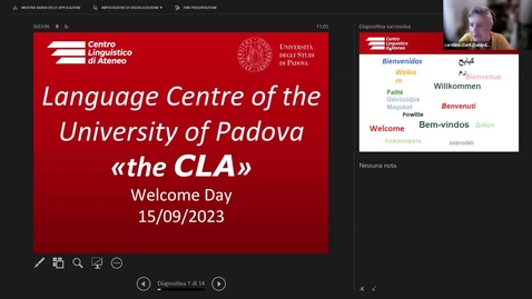 Thumbnail for Welcome days - &quot;Meet the CLA (Language centre)&quot; - 15/09/2023