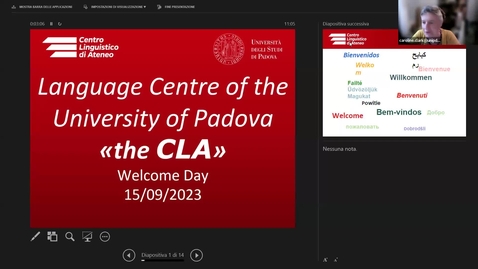 Thumbnail for entry Welcome days - &quot;Meet the CLA (Language centre)&quot; - 15/09/2023