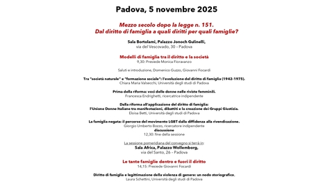 Thumbnail for Riforma diritto famiglia - Padova - sessione mattutina