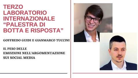 Thumbnail for Goffredo Guidi e Gianmarco Tuccini- Il peso delle emozioni nell'argomentazione sui social media