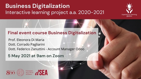 Thumbnail for entry Business Digitalization - Interactive learning project A.Y. 2020/21