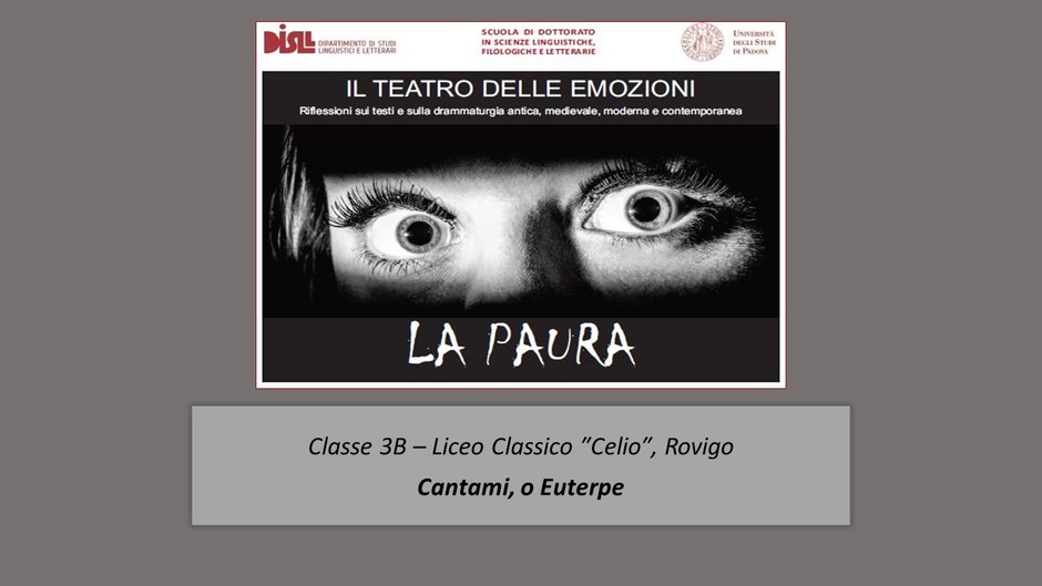 04 3b Liceo Classico Celio Rovigo Cantami O Euterpe Mediaspace Universita Degli Studi Di Padova