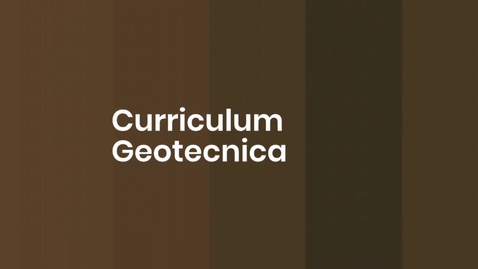 Thumbnail for entry Presentazione del Curriculum Geotecnica
