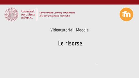 05_Le Risorse in Moodle
