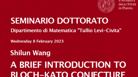 Thumbnail for entry Seminario Dottorato 2022/23 - Shilun Wang (08.02.2023)
