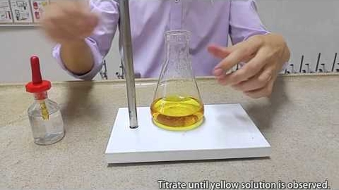 Thumbnail for entry iodometric titration - thiosulfate standardisation