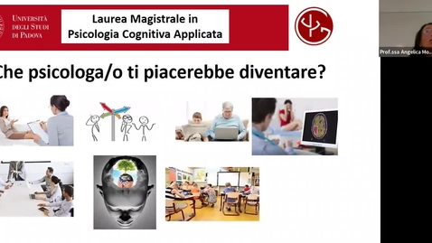 Thumbnail for entry Open Day CdS Magistrali Psicologia per l'a.a. 22/23 Prof.ssa Moè