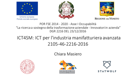 Thumbnail for entry ICT4SM: ICT per l'industria manifatturiera avanzata (SHORT)