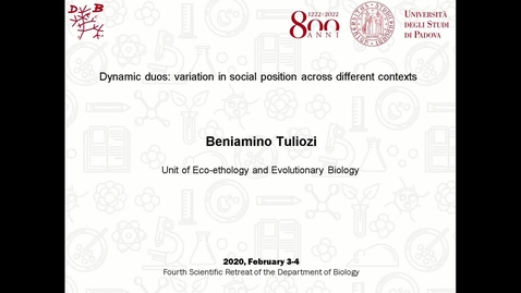 Thumbnail for Retreat_DiBio_session_3_Beniamino_Tuliozi