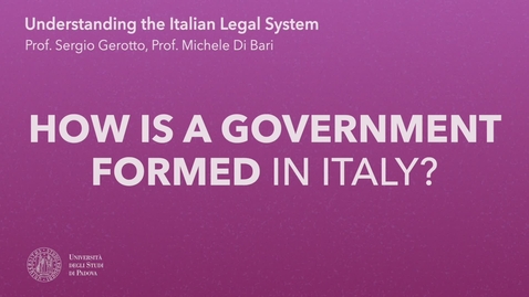 Thumbnail for 4.2 How is a government formed in Italy?