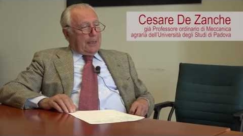 Thumbnail for Agripolis. Voci ed esperienze dal Campus (1996-2016) Intervista a Cesare De Zanche.