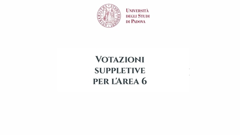 Thumbnail for entry Videotutorial votazioni docenti Area 6