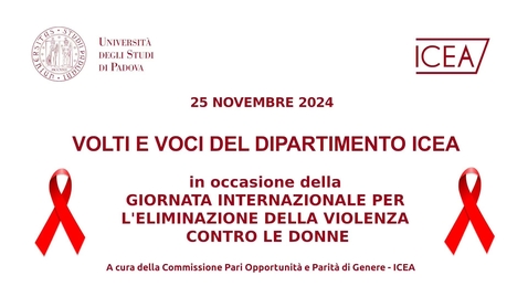 Thumbnail for 25 Novembre 2024 - Volti e voci del Dipartimento ICEA