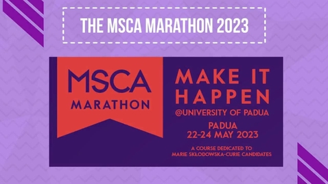 Thumbnail for MSCA MaRaThoN@Unipd - 22/23/24 May 2023