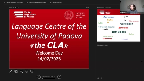 Thumbnail for WEBINAR 3: Meet the University Language Centre (CLA) - Welcome days 24/25 second semester