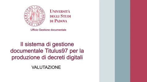 Thumbnail for Decreti digitali 3 - Valutazione