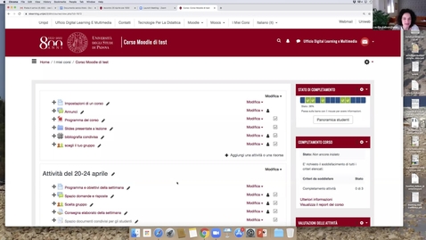 Thumbnail for Incontro: Tracciamento completamento e report attività degli studenti