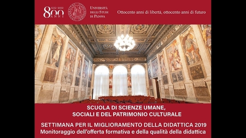 Thumbnail for Settimana per il miglioramento della didattica 2019 - Prof.ssa Marina Bertoncin