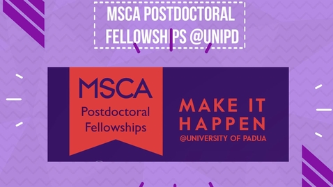 Thumbnail for Video promo MSCA PF 2023