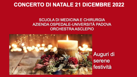 Thumbnail for entry Concerto di Natale della Scuola di Medicina e Chirurgia - 21 dicembre 2022