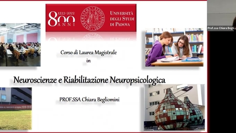 Thumbnail for entry Open Day CdS Magistrali Psicologia per l'a.a. 22/23 Prof.ssa Begliomini
