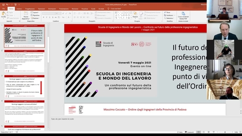 Thumbnail for entry Intervento Presidente Ordine degli Ingegneri di Padova