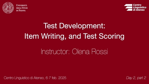 Thumbnail for Formazione testing, 7 feb 25 (mattino - part 2)