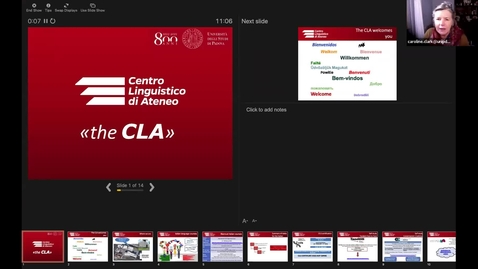 Thumbnail for entry Webinar &quot;Meet the University Language Centre (CLA) - 10th February