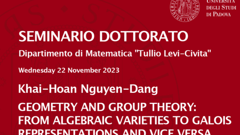 Thumbnail for entry Seminario Dottorato 2023/24 - Khai-Hoan Nguyen-Dang (22.11.2023)