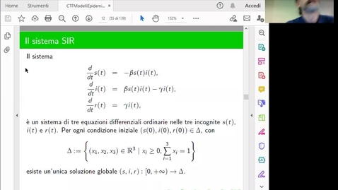 Thumbnail for entry Lezione 16/12: discussione sul modello SIR