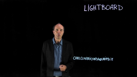 Thumbnail for entry Lightboard: a unique whiteboard for incisive educational videos
