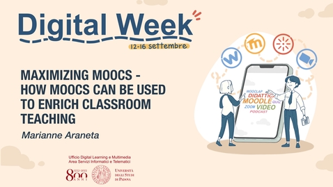 Thumbnail for Maximize Moocs - How MOOCs can be used to enrich classroom teaching. (Marianne Araneta)