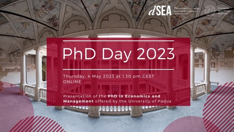 Thumbnail for entry PhD Day 2023 - 4 May 2023
