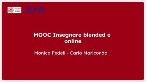 Thumbnail for Trailer del MOOC: Insegnare Blended e Online @ Unipd
