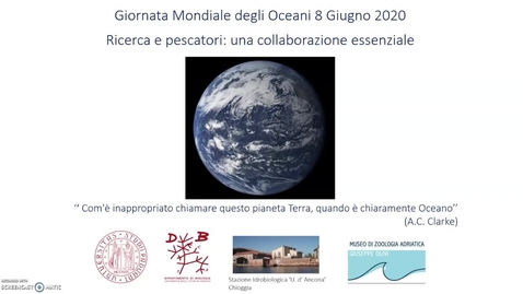 Thumbnail for entry Giornata mondiale degli oceani 2020 - Ricerca e pescatori: una collaborazione essenziale