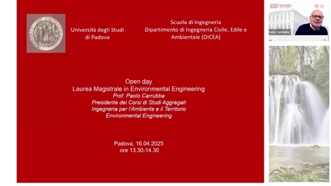 Thumbnail for Openday Laurea Magistrale in Environmental Engineering - 16 aprile 2025