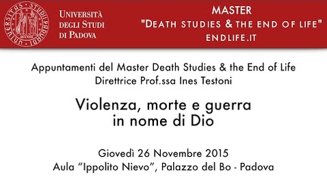 Thumbnail for Violenza, morte e guerra in nome di Dio - Introduzione