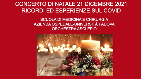 Thumbnail for entry Concerto di Natale della Scuola di Medicina e Chirurgia - 21 dicembre 2021