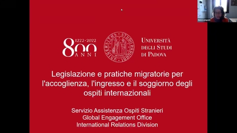 Thumbnail for entry Legislazione e pratiche migratorie nella gestione di accoglienza, ingresso e soggiorno degli ospiti internazionali