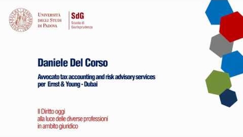 Thumbnail for entry Il Diritto oggi alla luce delle diverse professoni in ambito giuridico - Daniele Del Corso