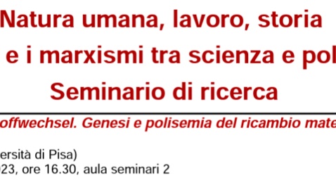 Thumbnail for entry Paolo Murrone, Sul concetto di Stoffwechsel. Genesi e polisemia del ricambio materiale in Marx